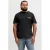 JACK & JONES PLUS SIZE regular T-shirt met backprint Plus Size zwart