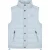 Malelions Men Placket Padded Vest | Ice Blue