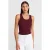 Geribbelde Mouwloze Cami Blouse