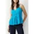 French Connection Strappy Panelled Cami Top Peacock