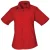 Premier Dames/Dames Popeline Blouse met Korte Mouwen (Rood)