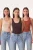 3-Pack Geribbelde Katoenen Camisoles