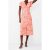 French Connection Cass Delphine Ss V Nk Midi Drs Persimmon