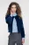 Geisha Round Neck Hairy Cadigan 64513-10 Vest 815 Indigo