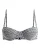 ROXY Bikinitop ‘Gingham’  antraciet / wit
