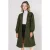 Lange Gevoerde Trenchcoat met Omgeslagen Kraag