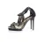 Balenciaga sandalen van metallic slangenleer.