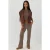 Elastische Taille Zachte Textuur Gebreide Broek