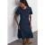 Katoenen Denim Midi A-lijn Jurk