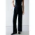 Mango straight leg casual broek – marineblauw