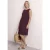 Street One Dames Kniehoge jurk met ronde hals en knoopdetail in Rood