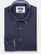7Camicie Zakelijk overhemd ‘Roma Iconic Satin Man Shirt White’  blauw