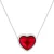 Halsketting Heart met Swarovski-kristallen