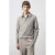 Mango Man regular fit gemêleerde sweater – pastelgrijs