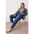 Trendyol Curve Dames Donkerblauw Effen Mom Hoge taille Grote maten Jeans