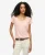 Superdry Vrouwen Studios T-shirt met Laag Uitgesneden Ronde Hals Roze