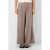 QS wide leg high waist pantalon grijsbruin