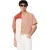 Lacoste Heren Geborduurd Logo Katoenen T-Shirt (Oranje)