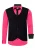 Shirt with vest and tie set of 3