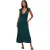 Brave Soul Dames/Dames Regular Maxi Dress (Smaragd)