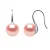 Oorbellen Hooks zoetwaterparels 9-10 mm Buttons Roses 925