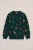 WE Fashion – Jongens sweater met print – Regular fit – Donkergroen – Katoen –