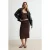 TRENDYOLMİLLA Dames Bruin Effen Midi Kokerrok- rok Rokken