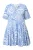 Ulla Popken Shirt  duifblauw / wit