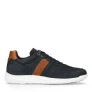 No Stress nubuck sneakers donkerblauw/cognac