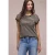 Street One Dames Shirt met losse schouders en strepen in Bruin