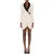 Moschino Padded Heart Envers Satin Dress White