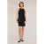 Motivi Crepe Fabric Mini Dress Black