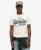 Superdry Mannen T-shirt met Vintage Logo Crème