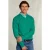 River Woods Normal Fit Basic Cotton V-neck Pullover Green Twist Mix Gree