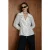 TRENDYOLMİLLA Dames Wit Stippen Lang Regular fit Blazers