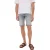 bermuda Pierre Cardin Regular Fit grijs denim katoen