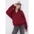 TRENDYOLMİLLA Dames Bordeaux Effen Lang Oversized Sweatshirts