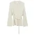 comma gebreid vest met ceintuur en wol – ecru