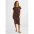 BEACHWAVE jurk donkerbruin