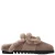 Nubikk Teddy Furry II suède clogs – taupe