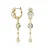 Swarovski Oorbellen  goud
