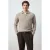 Mango Man regular fit gebreide trui met wol – lichtbeige