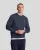 Lyle & Scott Diagonaal Geweven French Terry Sweatshirt met Ronde Hals – Middernachtblauw