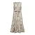 FREEQUENT viscose gebloemde midi jurk – beige