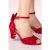 Ava Valentina suède pumps in rood