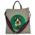 Gucci Bosco Patch GG Supreme Tote Bag in beige gecoat canvas