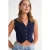 V-hals Geknoopte Korte Top
