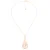 Orphelia ‘Linda’ Dames 925 Sterlingsilver Ketting met Hanger – Roze ZK-7188/RG