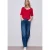 Street One Dames Shirt met omslag in Rood
