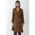 Dubbelbreasted Lange Trenchcoat